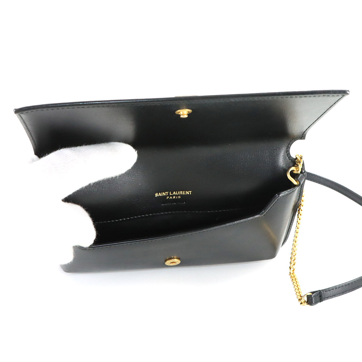 Cassandra Phone holder Shoulder Bag Leather Black