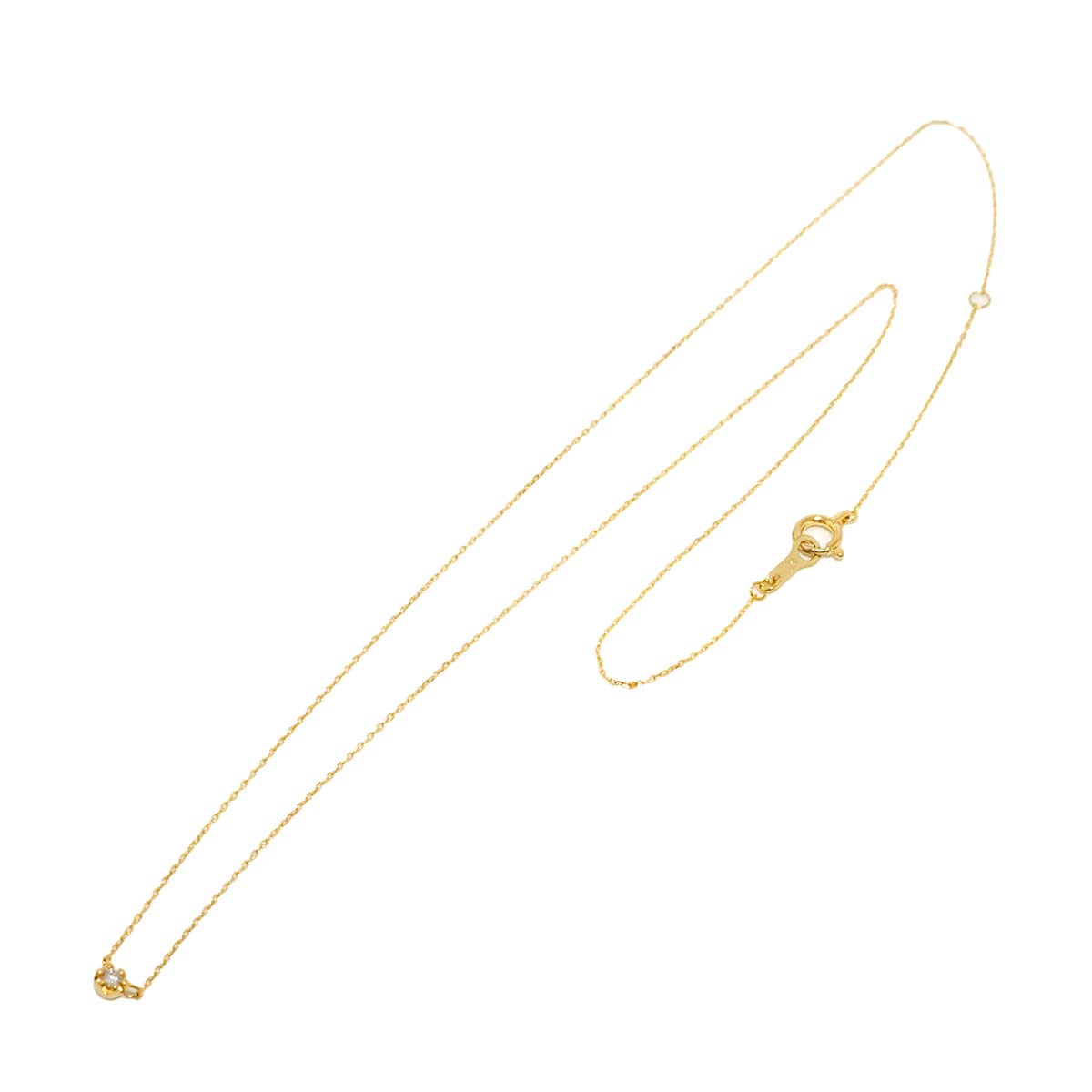 Diamond 0.03ct Necklace 18K Yellow Gold 750