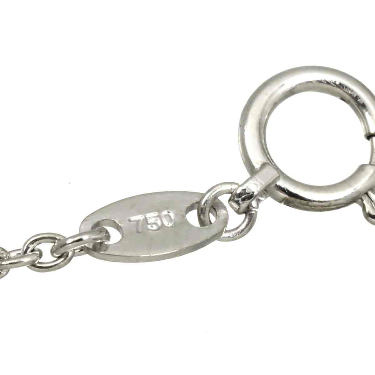 Diamond 0.70ct Necklace 18K White Gold 750