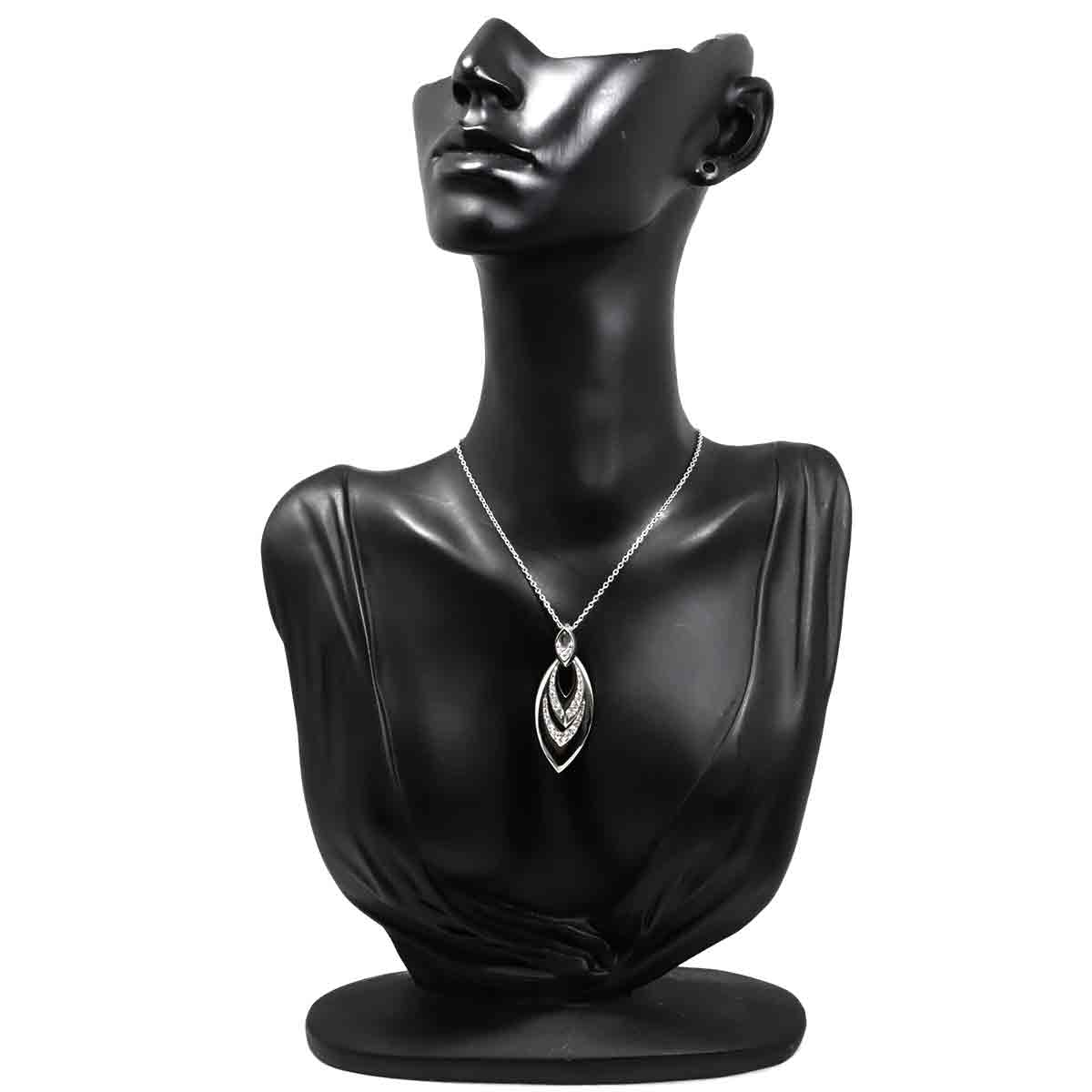 Diamond 0.70ct Necklace 18K White Gold 750
