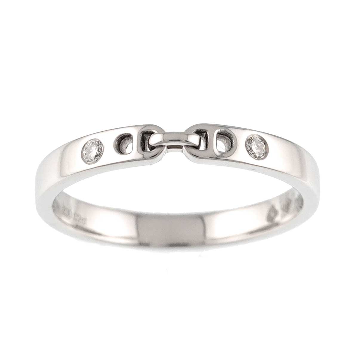 Ever Chaine d Ancre Diamond 0.02ct Ring Pt Size50 5-5.25(US)