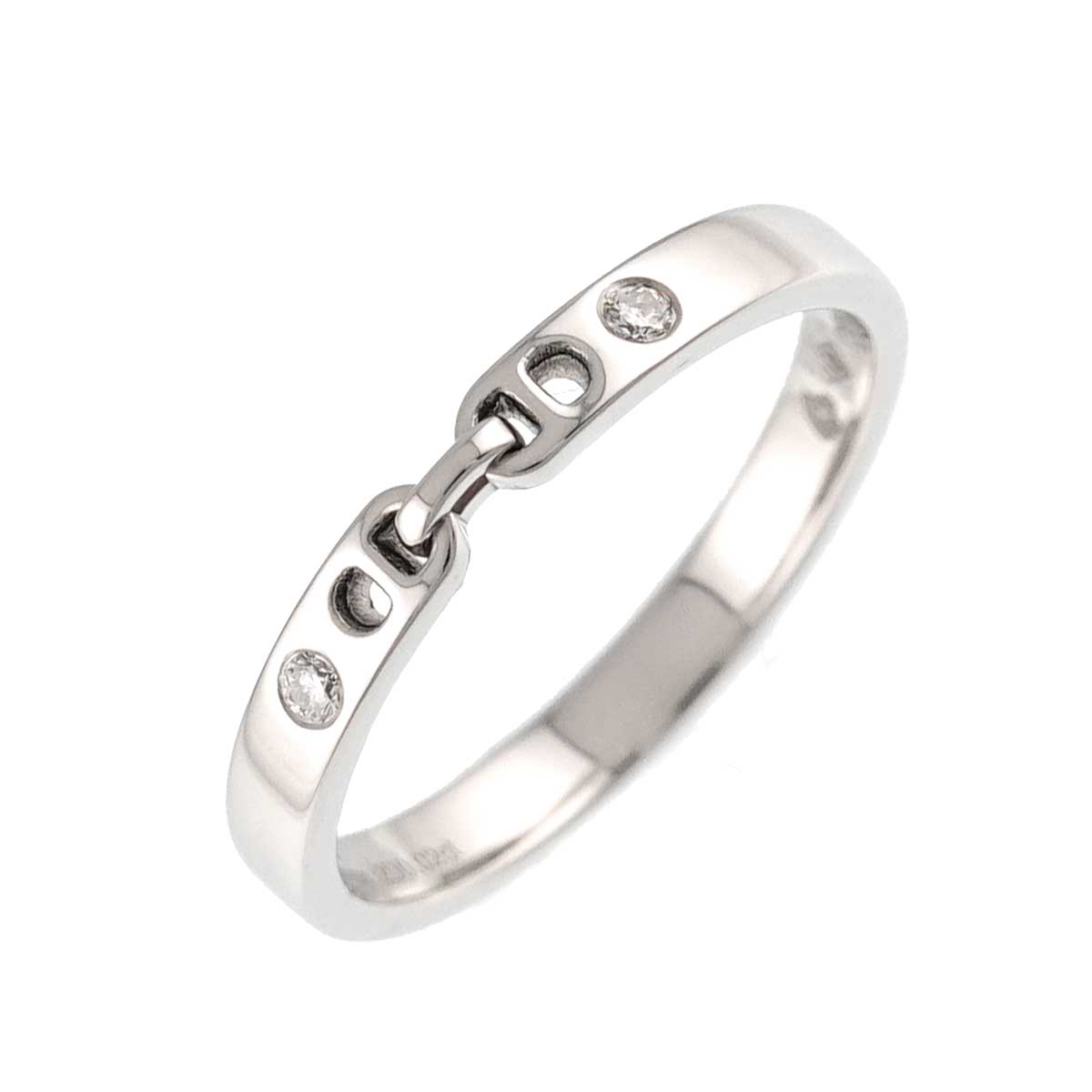 Ever Chaine d Ancre Diamond 0.02ct Ring Pt Size50 5-5.25(US)