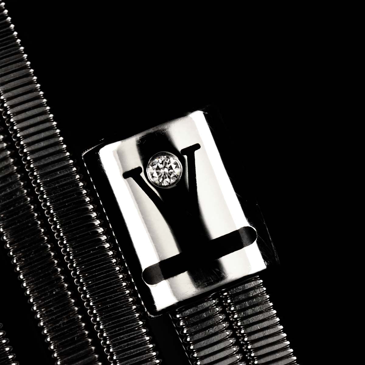 Embrace Me Diamond Enamel Bracelet L 18K WG 750 90318952