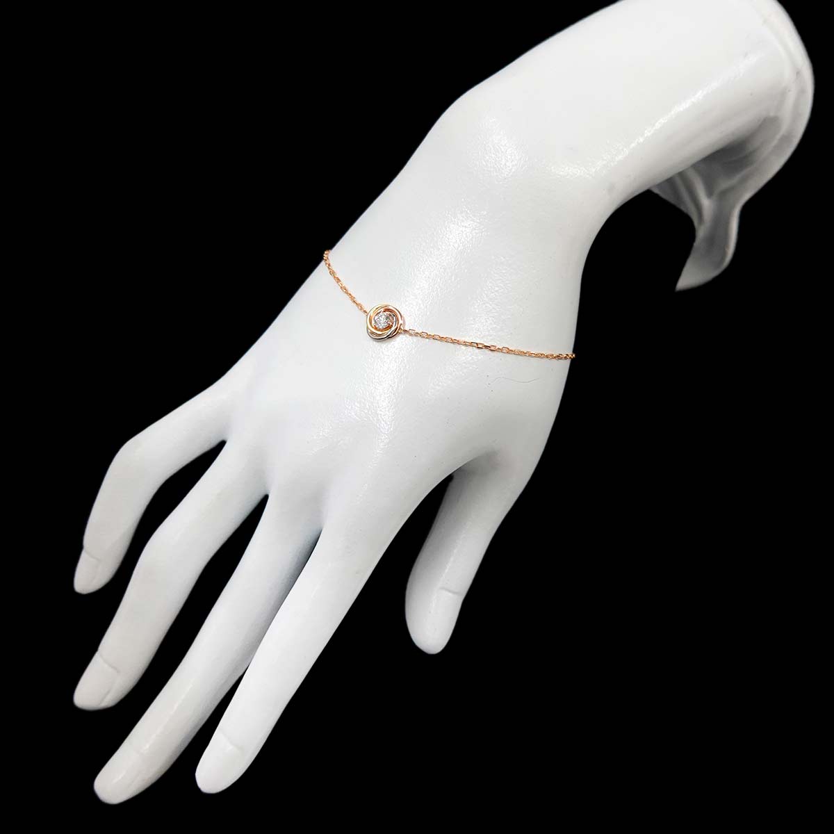 Trinity Diamond Bracelet 18K YG WG PG 750