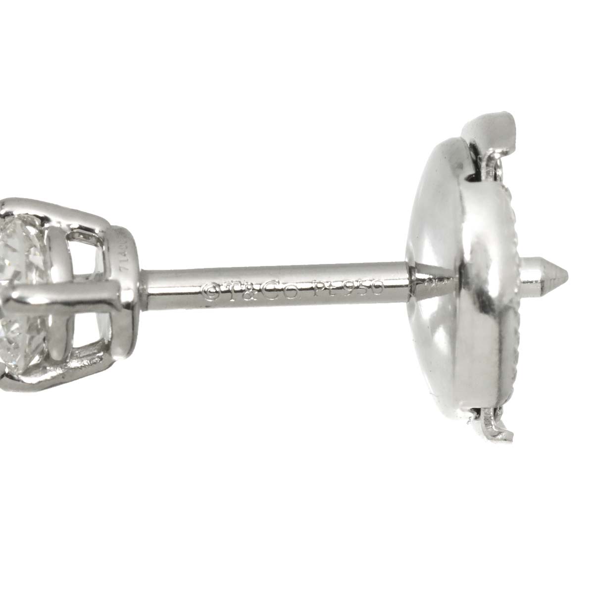 Diamond 0.21ctx2 I/VVS1-VVS2/3EX Earrings Pierced Pt