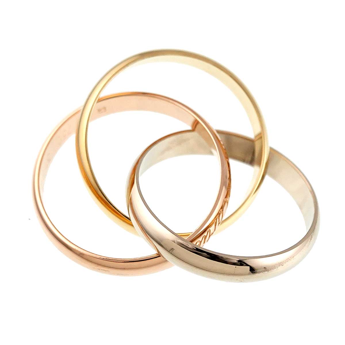 Trinity Ring 18K YG WG PG 750 Size51 5.5-5.75(US)