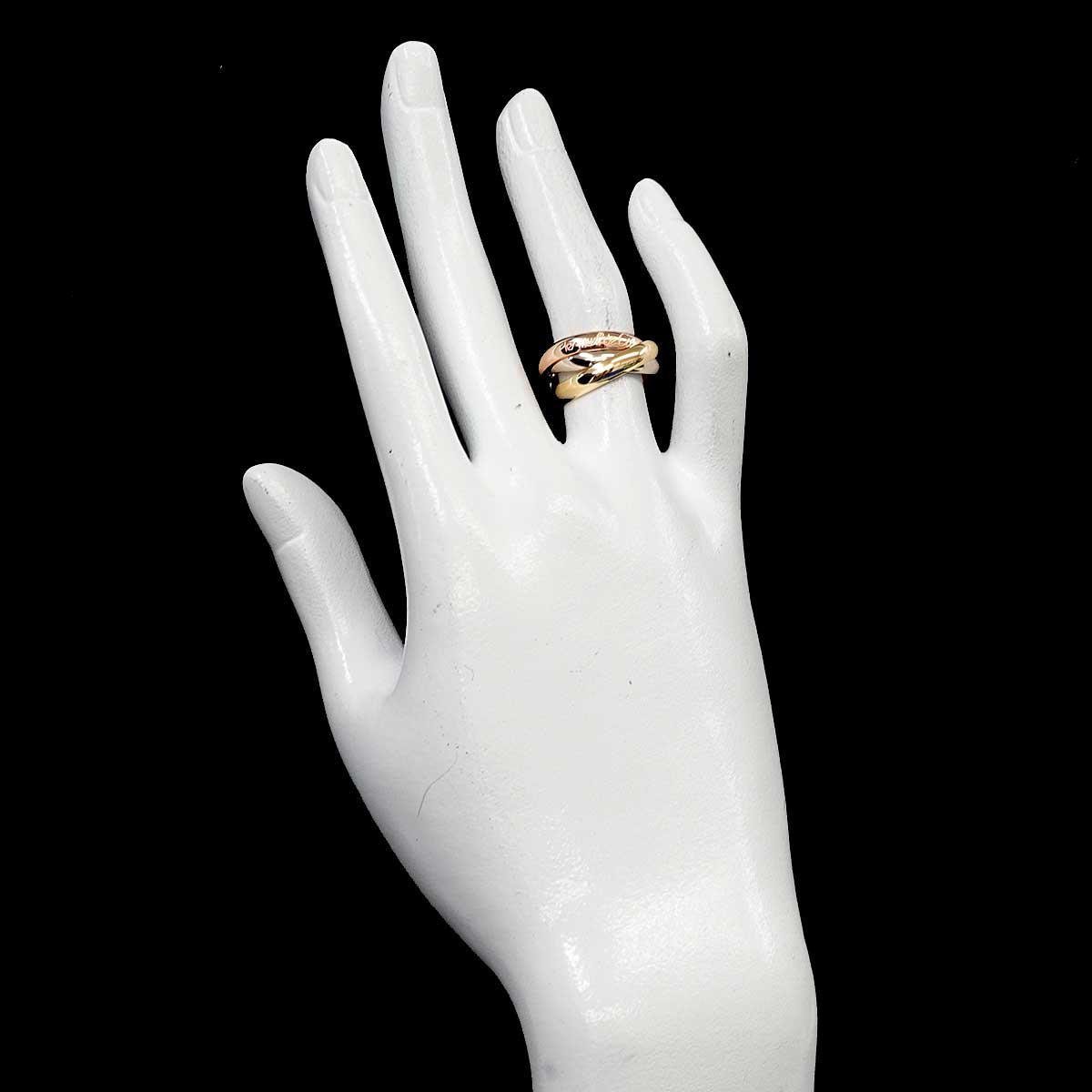 Trinity Ring 18K YG WG PG 750 Size51 5.5-5.75(US)