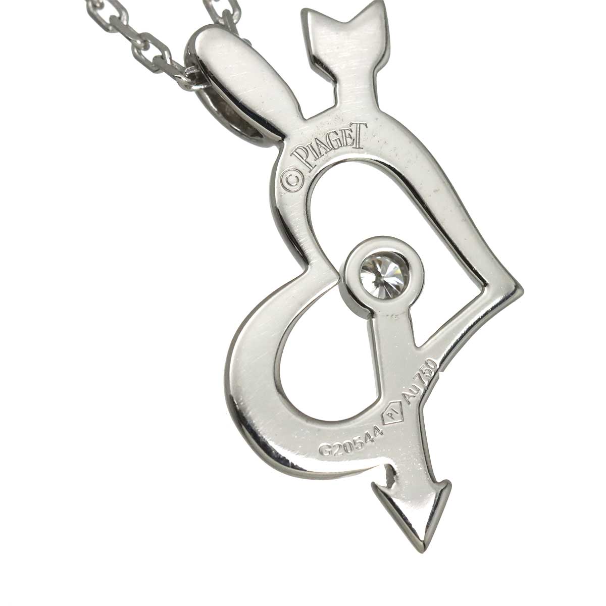 Diamond Necklace 18K WG 750