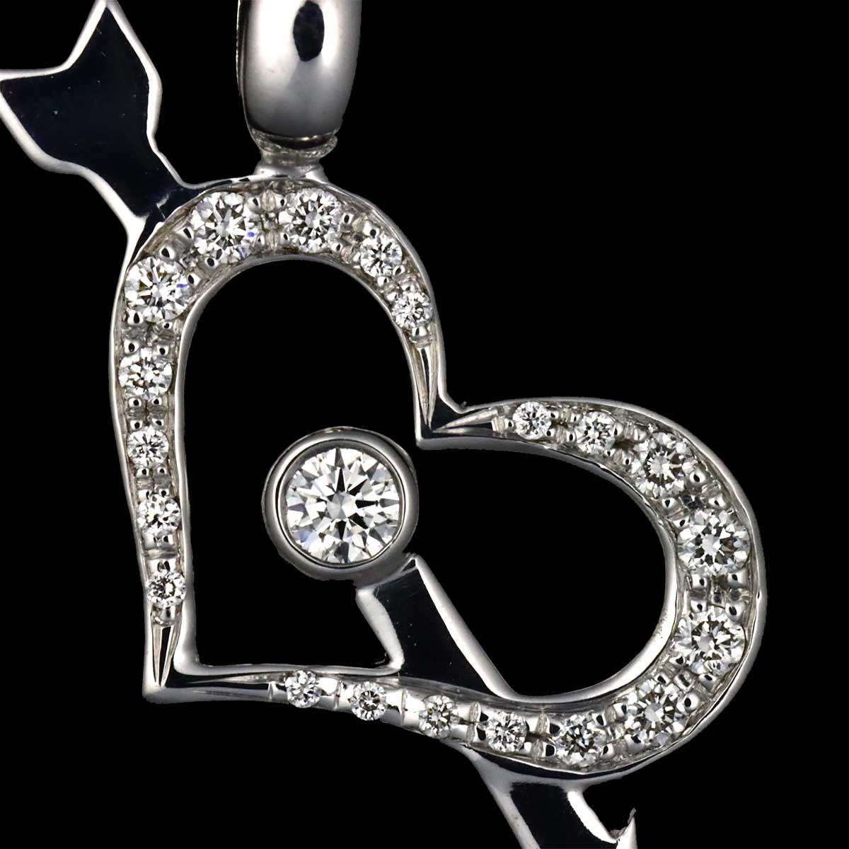 Diamond Necklace 18K WG 750