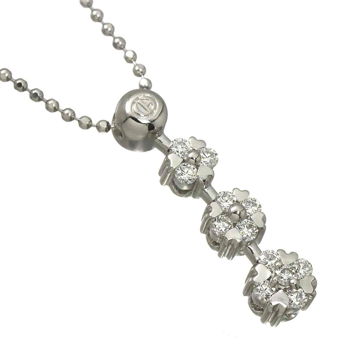 Diamond 0.32ct Necklace 18K WG 750