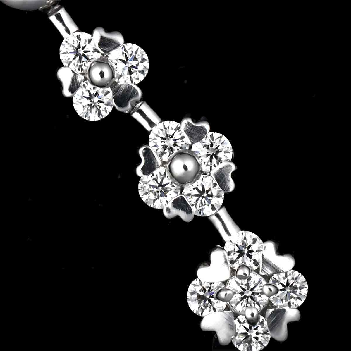 Diamond 0.32ct Necklace 18K WG 750