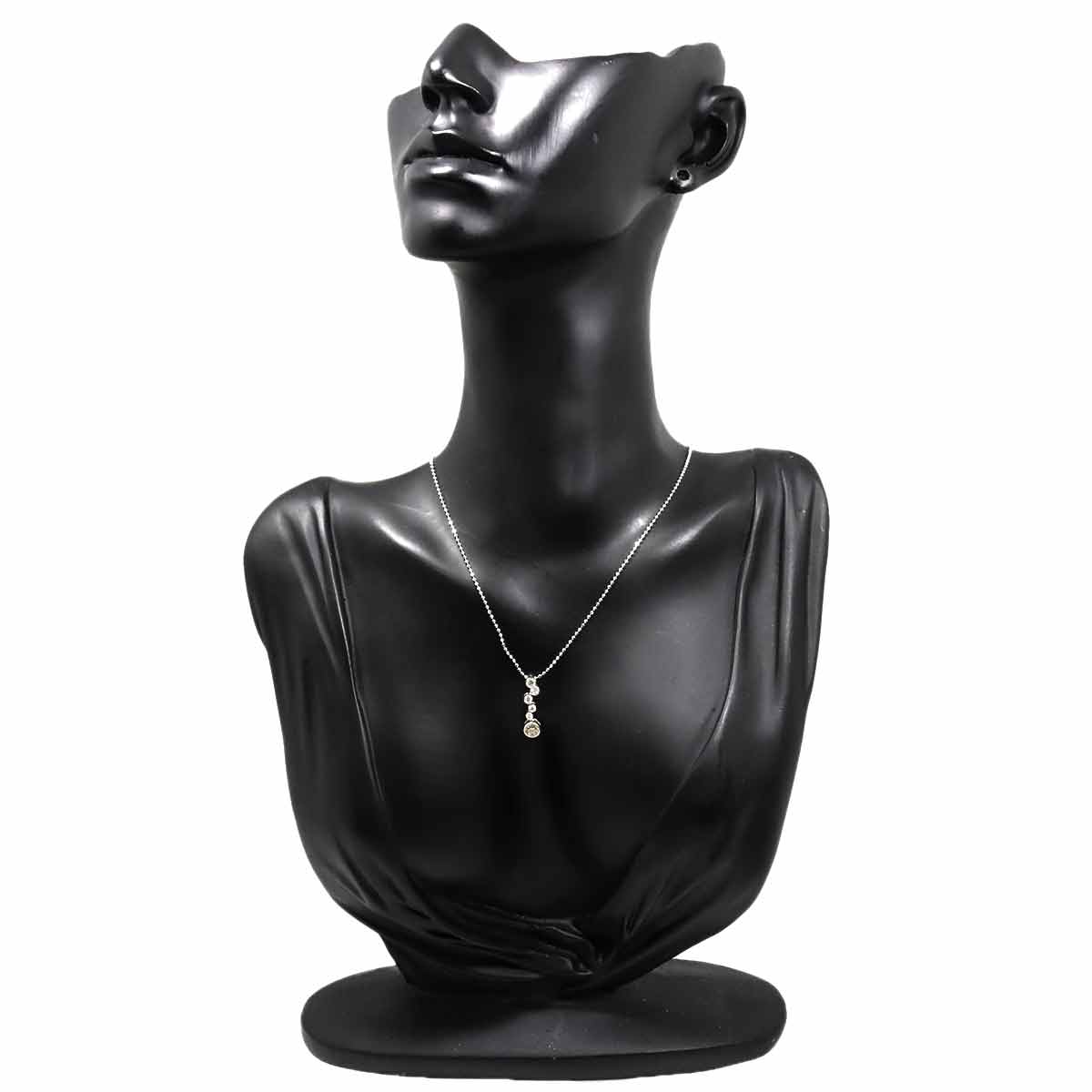 Brown Diamond 0.30ct Diamond 0.20ct Necklace Platinum