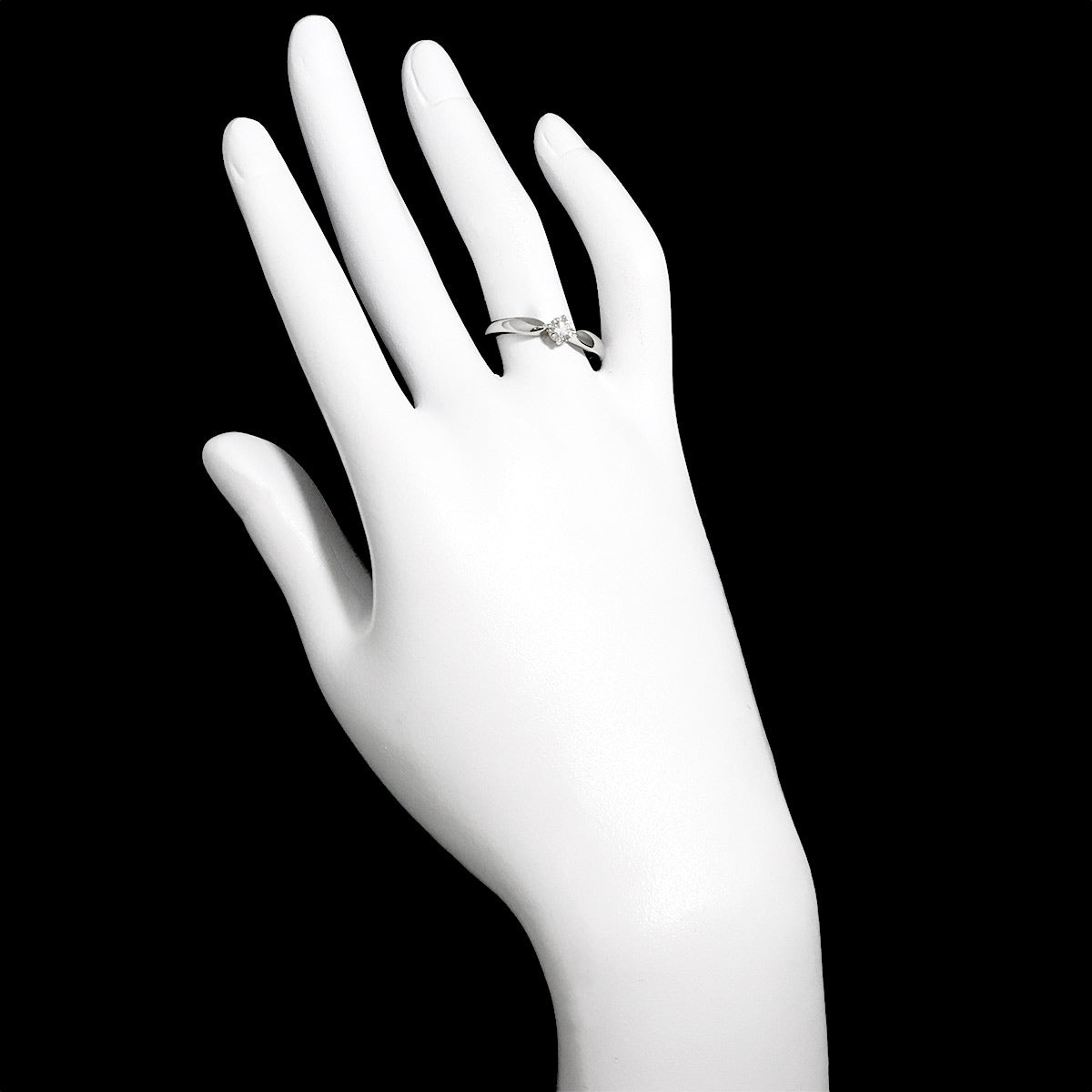 Diamond 0.30ct G/VS2/VG Ring Platinum size7.25(US)