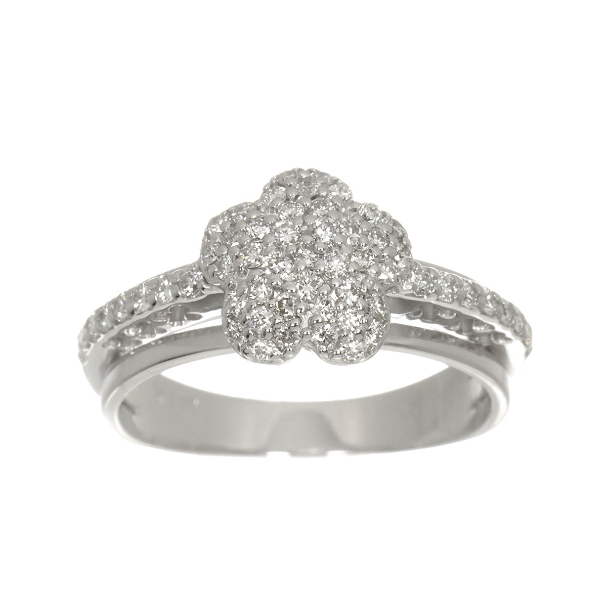 Ponte Vecchio Diamond 0.54ct Ring 18K WG 750 Size6.5-6.75(US)