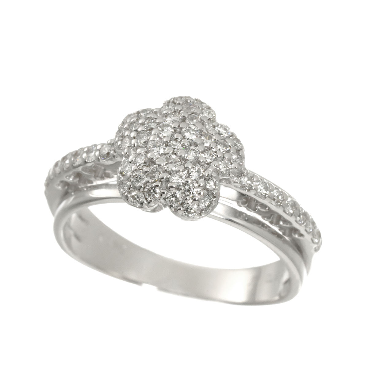 Ponte Vecchio Diamond 0.54ct Ring 18K WG 750 Size6.5-6.75(US)