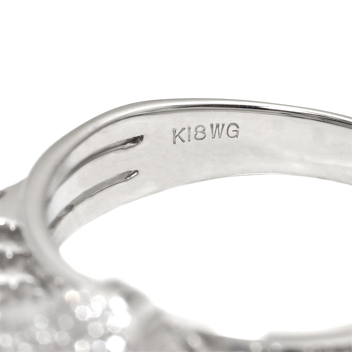 Ponte Vecchio Diamond 0.54ct Ring 18K WG 750 Size6.5-6.75(US)