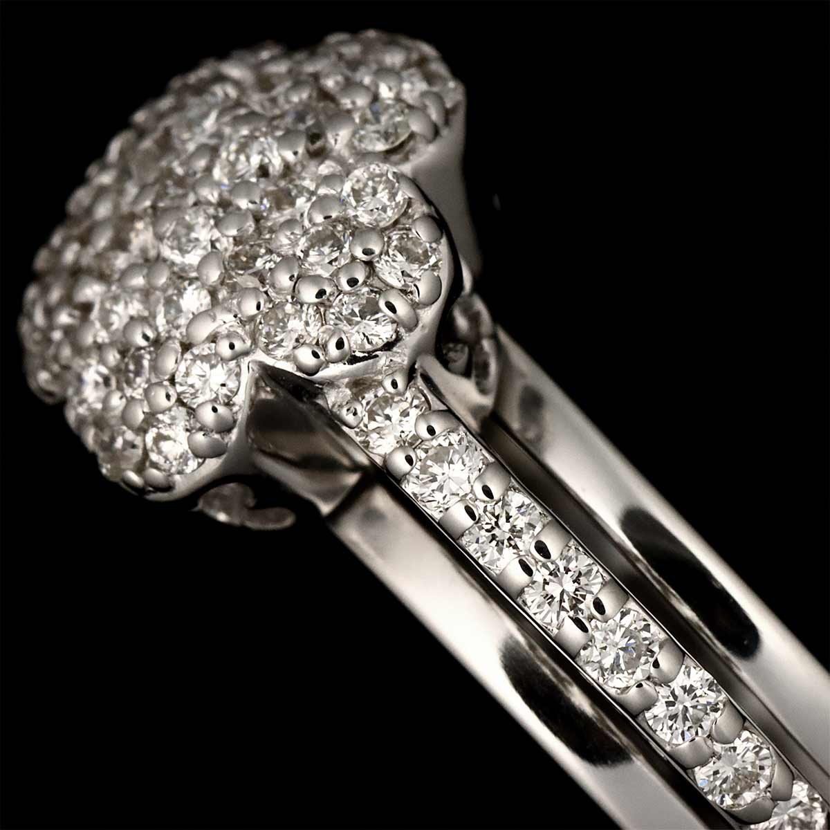 Ponte Vecchio Diamond 0.54ct Ring 18K WG 750 Size6.5-6.75(US)