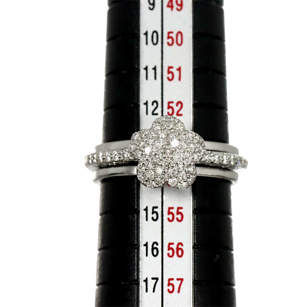 Ponte Vecchio Diamond 0.54ct Ring 18K WG 750 Size6.5-6.75(US)