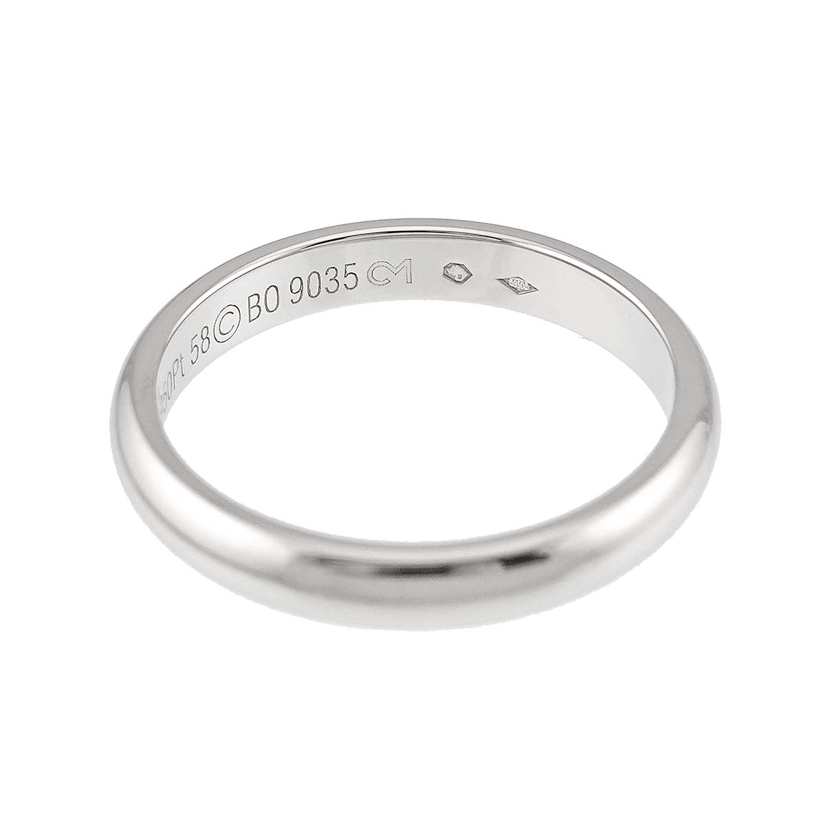 1895 Classic Band Ring Platinum Size58 8.25(US)