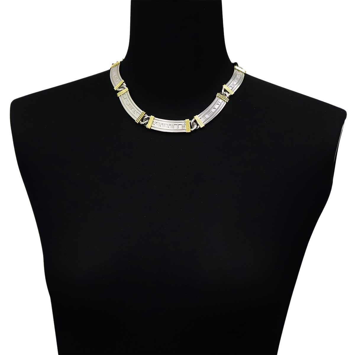 Atlas Necklace SV Silver 925 18K YG 750