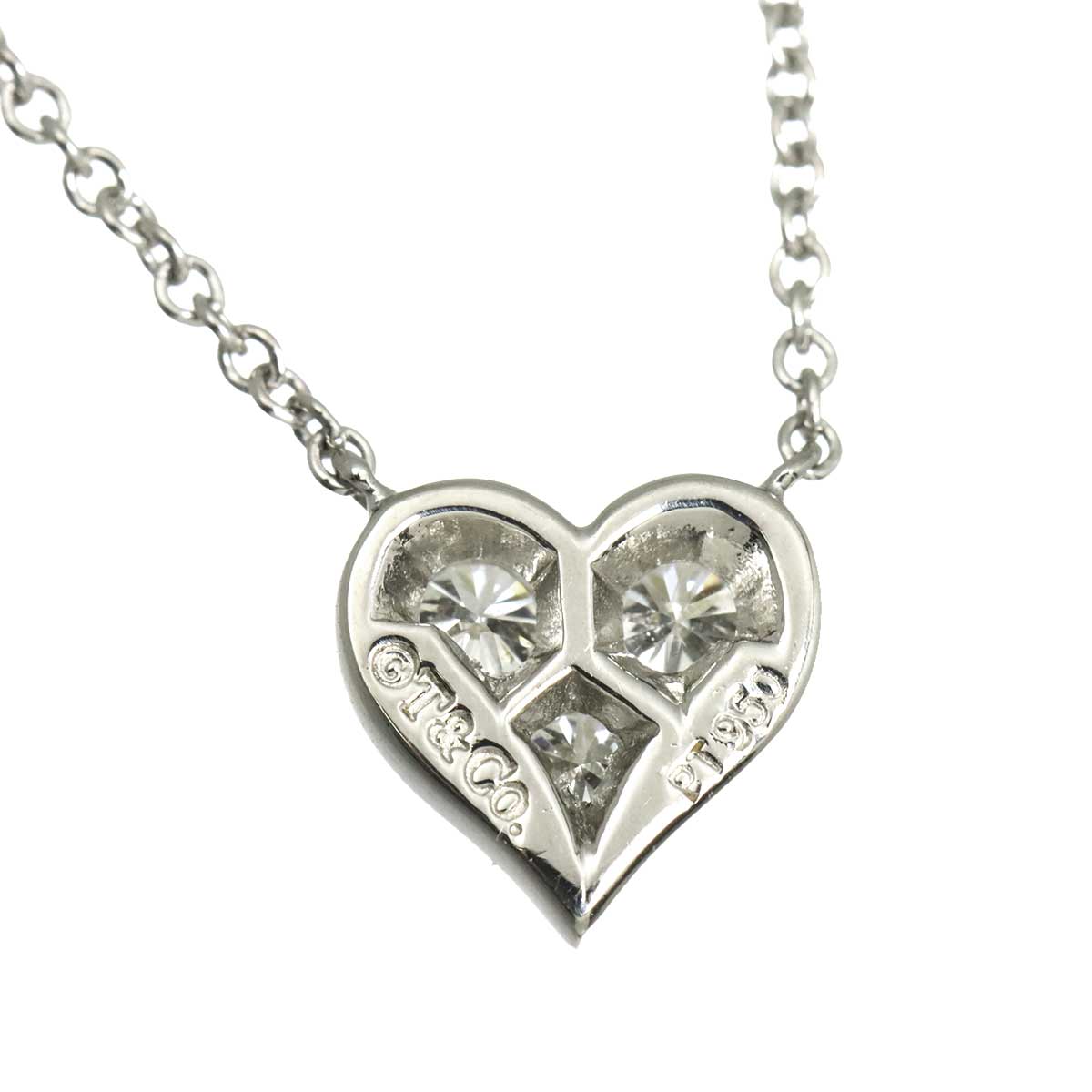 Sentimental Heart Diamond Necklace Platinum