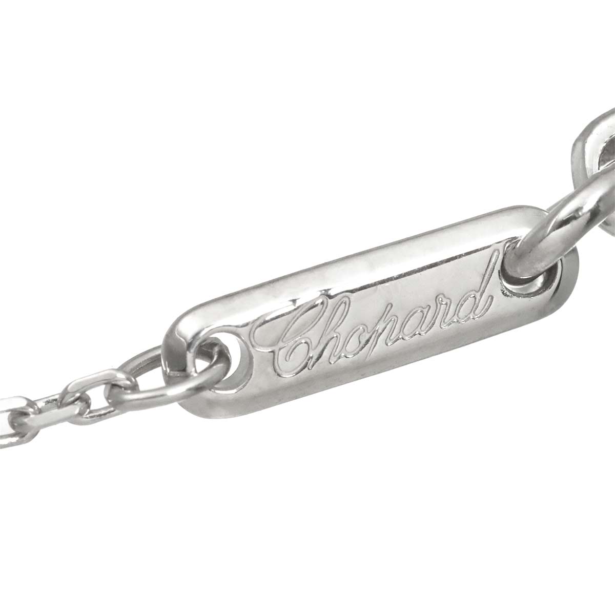Diamond Necklace 18K White Gold 750