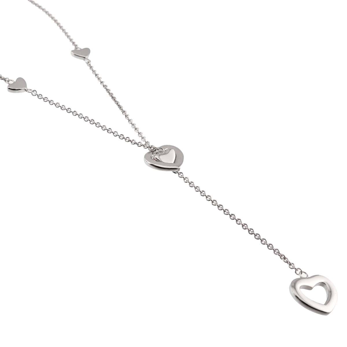 Heart Link Necklace SV Silver