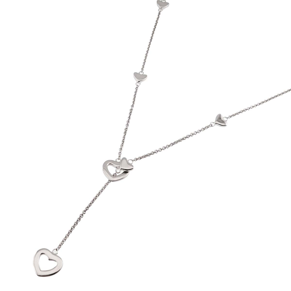 Heart Link Necklace SV Silver