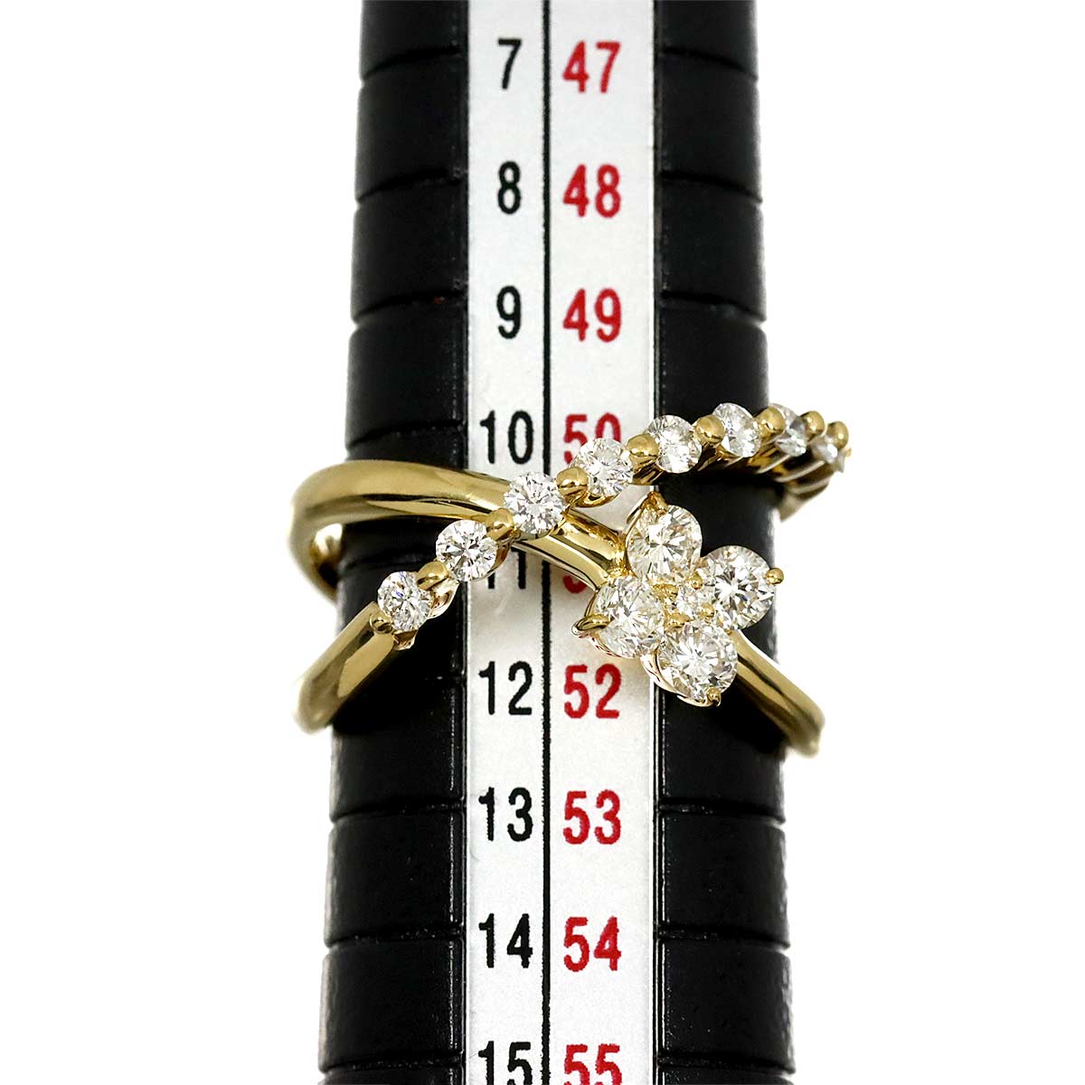 Diamond 0.80ct Ring 18K YG 750 size5.75-6(US)