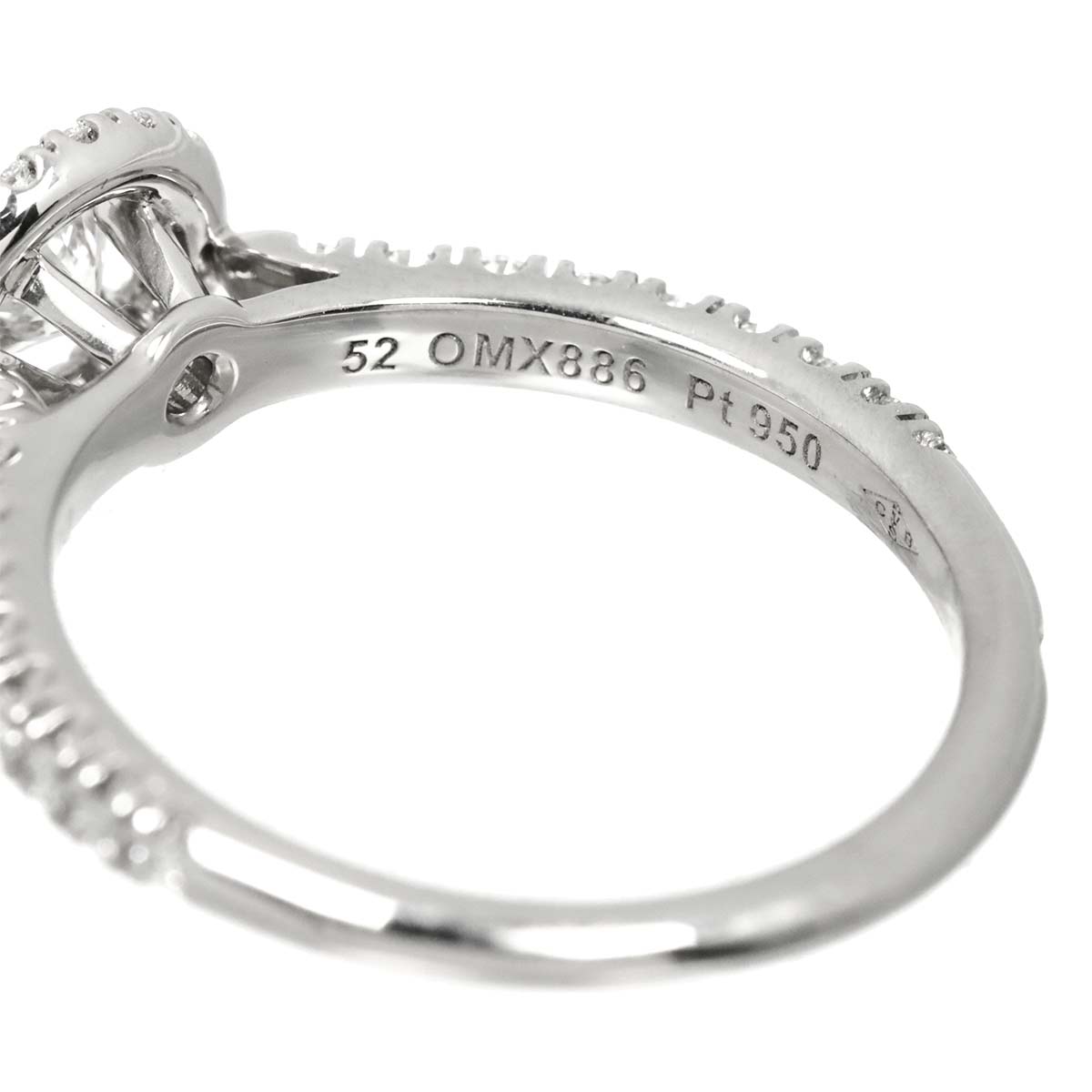 DESTINEE Diamond 0.40ct D/VS1/VG Ring Pt size48 4.5(US)