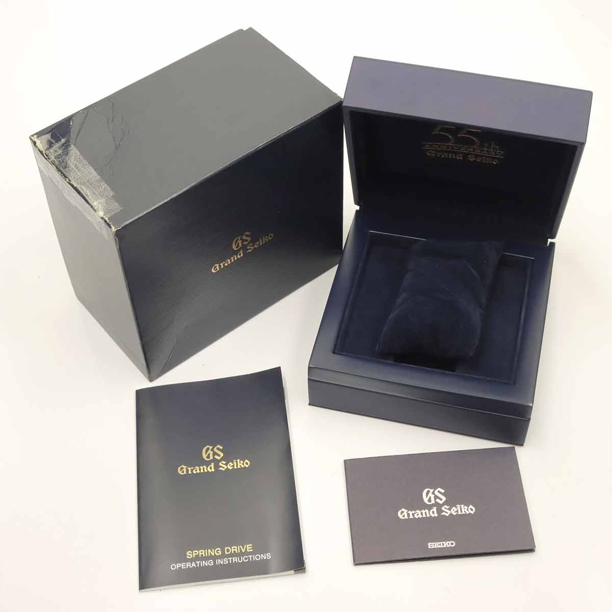 SEIKO GRAND SEIKO Spring Drive SBGA125 Date 9R65 0BY0 Silver Dial