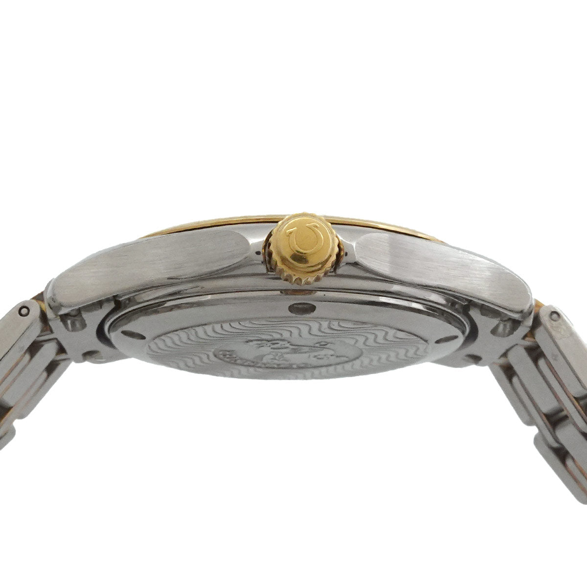 Seamaster 120 2311.10 Date YG Quartz Gold Dial Mens Watch