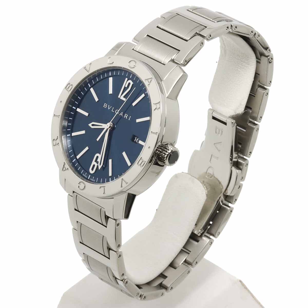 BVLGARIBVLGARI BB41S Automatic Date Blue Dial Mens Watch