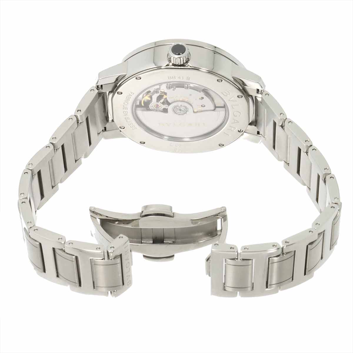 BVLGARIBVLGARI BB41S Automatic Date Blue Dial Mens Watch