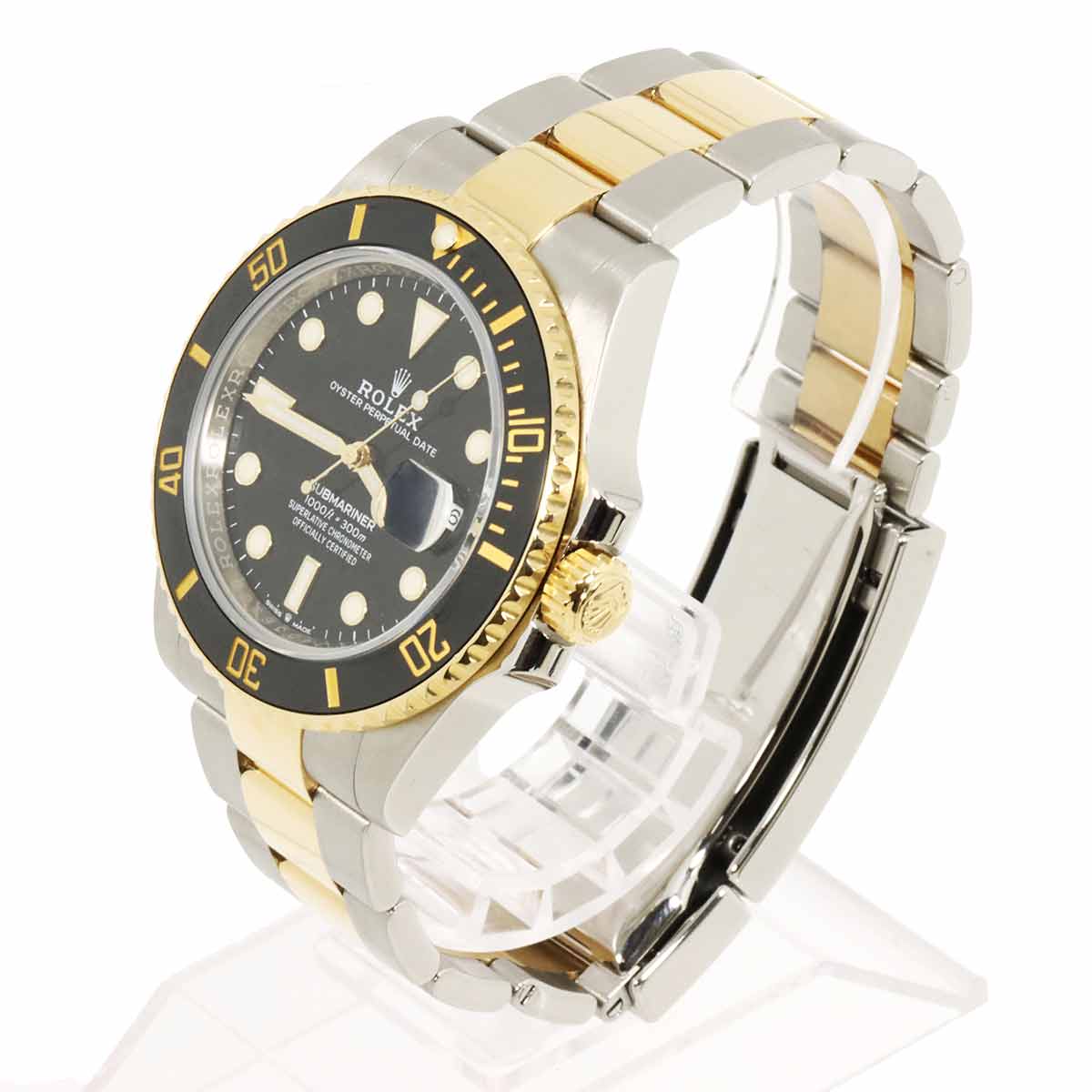 Submariner Date 126613LN Serial Random 750 YG Black Dial Mens