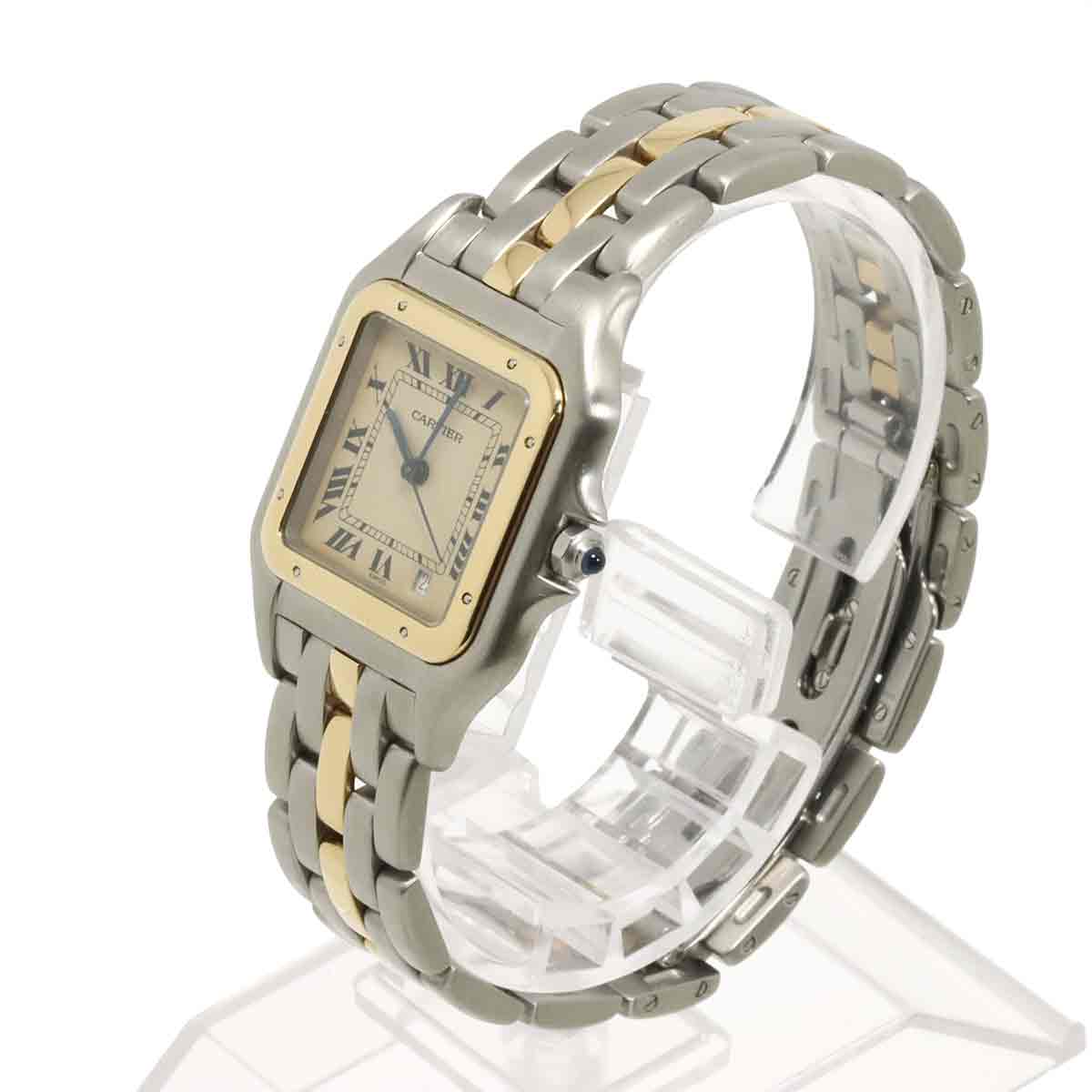 Panthere MM 1Row YG Quartz Date Cream Dial Boys Watch
