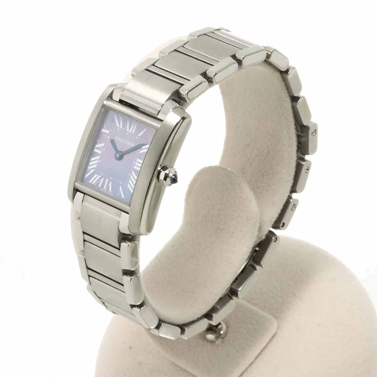 Tank Francaise SM W51034Q3 Quartz Blue Shell Dial Ladies