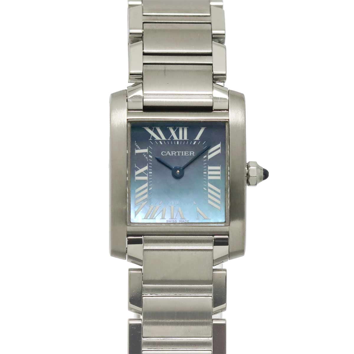 Tank Francaise SM W51034Q3 Quartz Blue Shell Dial Ladies