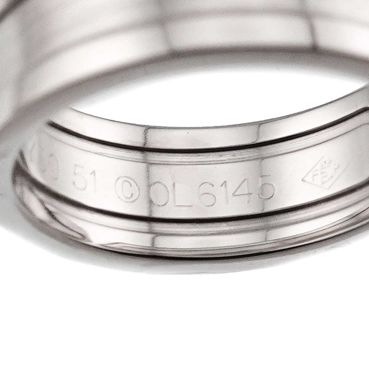 C2 2C Diamond SM Ring 18K WG 750 Size51 5.25(US)