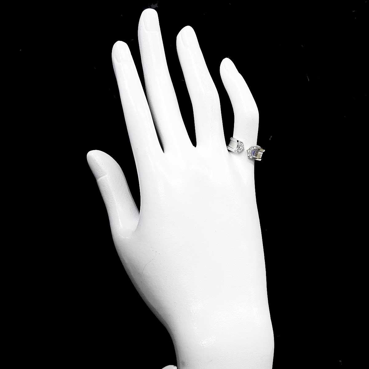 C2 2C Diamond SM Ring 18K WG 750 Size51 5.25(US)