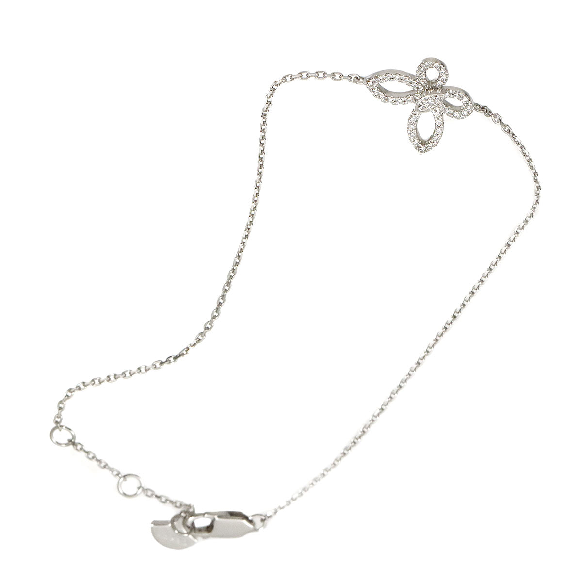 Mini Butterfly Diamond Bracelet 18K WG 750