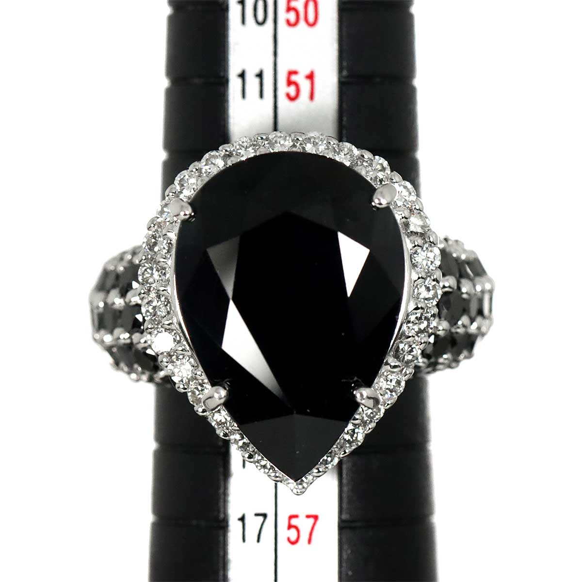 Sapphire 22.50ct Diamond Ring 18K WG Size6.75-7.25(US)