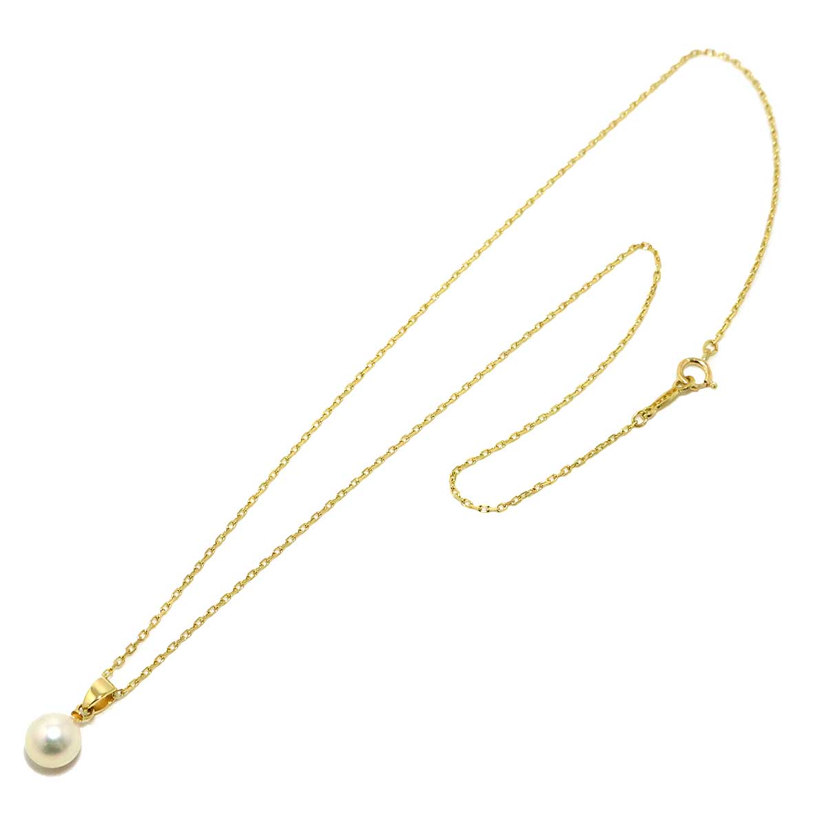 Akoya Pearl 7.0mm Necklace 18K YG 750
