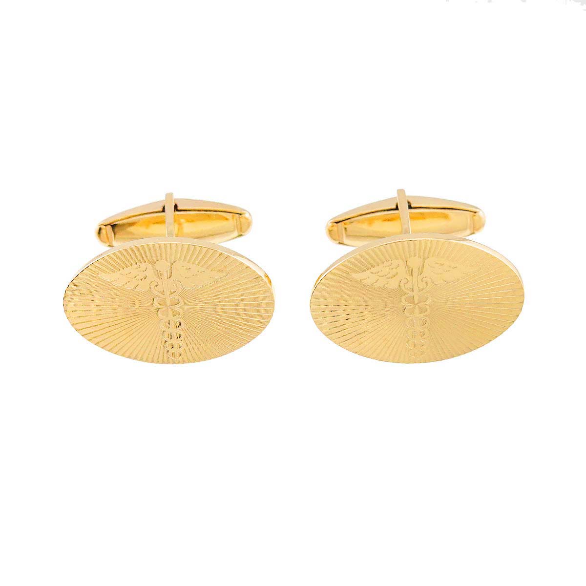 Cuff links 14K Yellow Gold 585