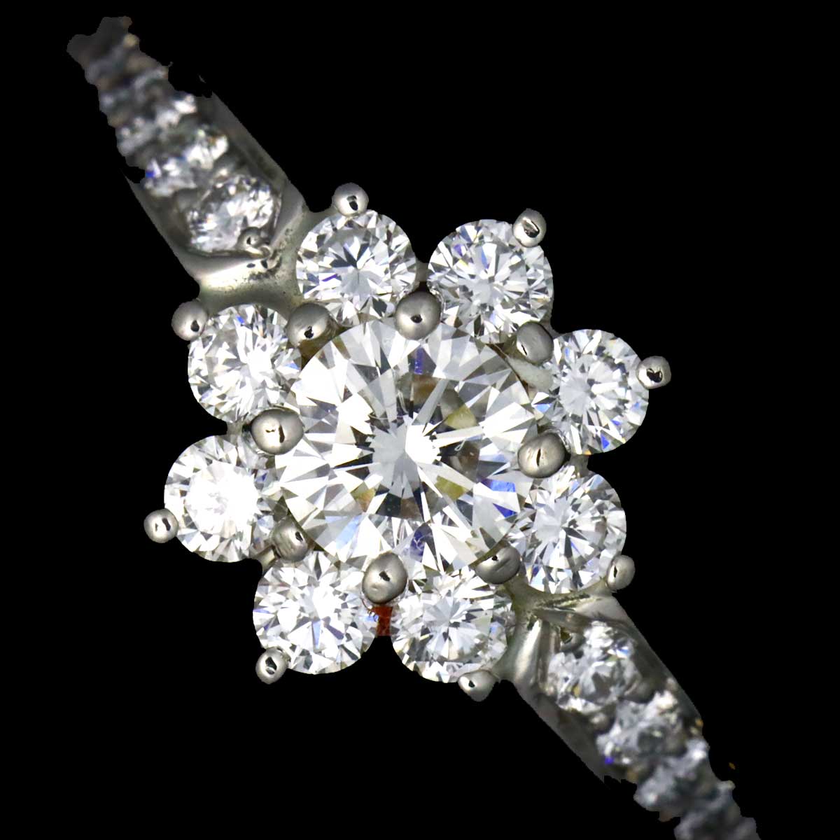 Flora Diamond Ring Pt Platinum Size5.25(US)