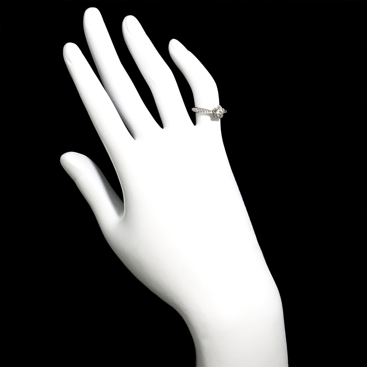 Camellia Diamond 0.30ct F/VVS1/EX Ring Pt size46 3.75(US)