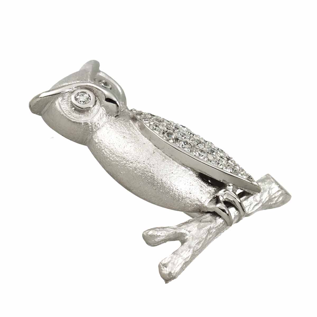 Diamond 0.59ct Brooch 18K WG