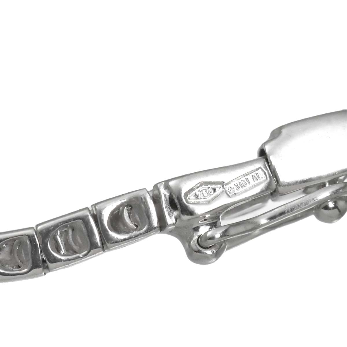 Diamond Necklace 18K White Gold 750