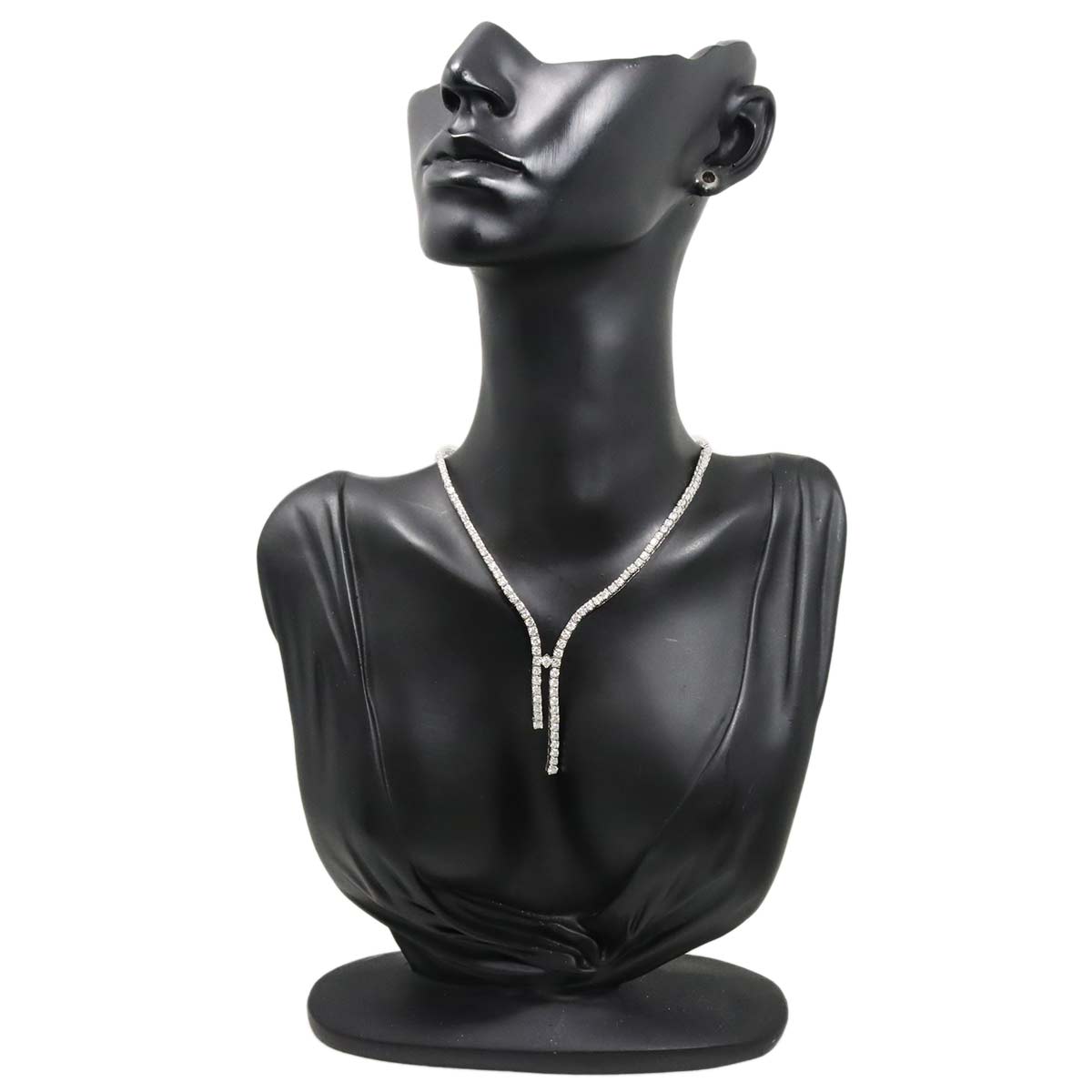 Diamond Necklace 18K White Gold 750