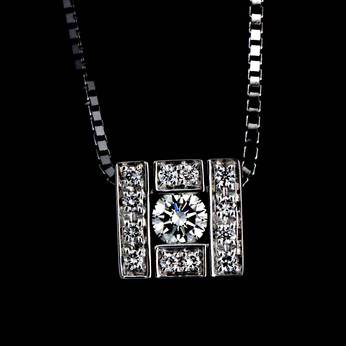 Belle Epoque Diamond Necklace XS 18K WG 750